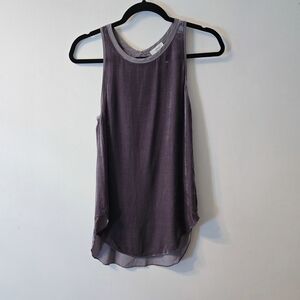 Wilfred By Aritzia Velvet Purple Tank Top